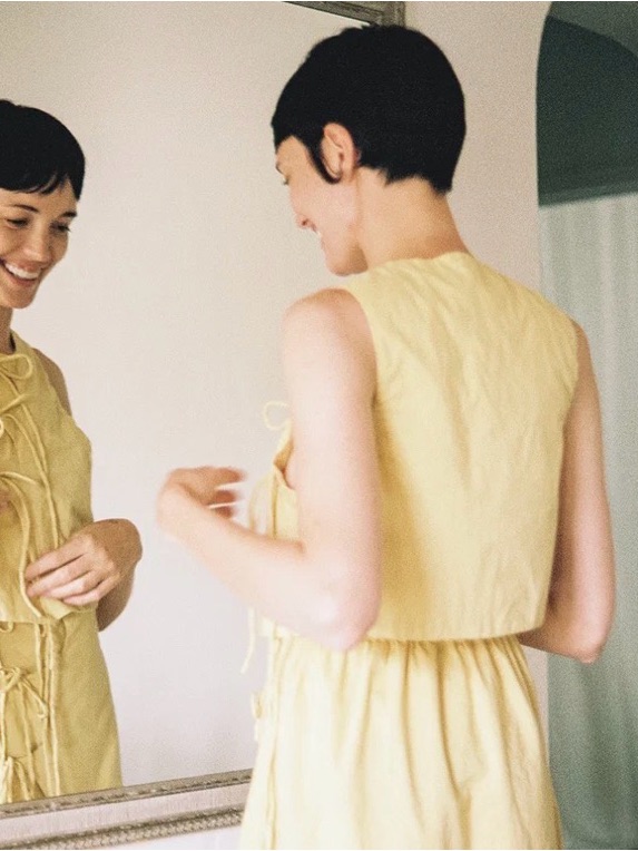 Nwt!! Maria Stanley Butter Tahini Top & Eldi Butter Skirt (Set!) — image 2 of 8